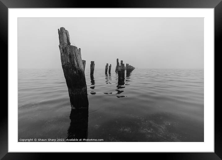A Pier to Infinity Framed Mounted Print by Shaun Sharp