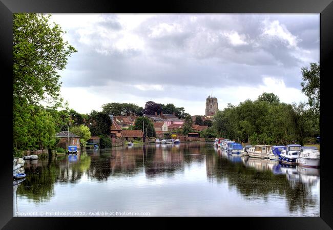 The River Waveney at Beccles Framed Print by Phil Rhodes