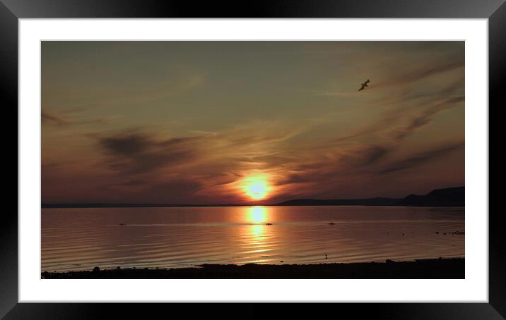 Port William, Scotland, Sunset Framed Mounted Print by STEVEN CALCUTT