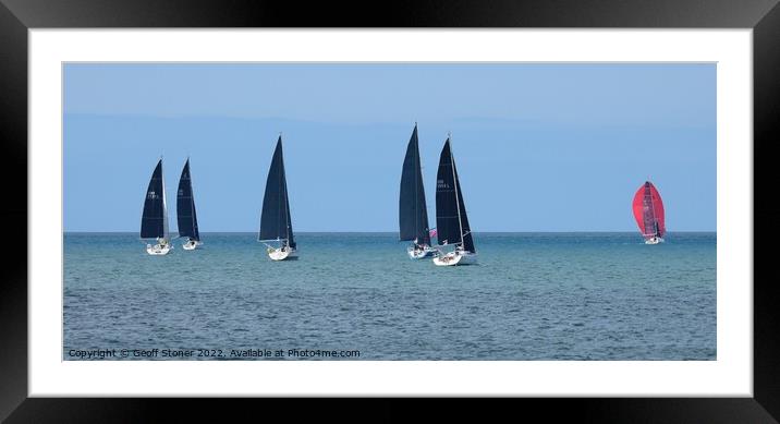 Sailing Away Framed Mounted Print by Geoff Stoner