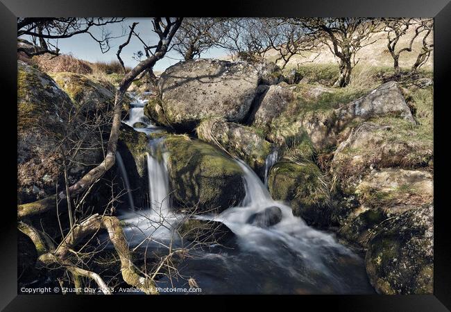 The Enchanted Waterfalls of Red Brook Framed Print by Stuart Day