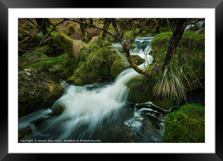 The Enchanting Red Brook Waterfalls Framed Mounted Print by Stuart Day