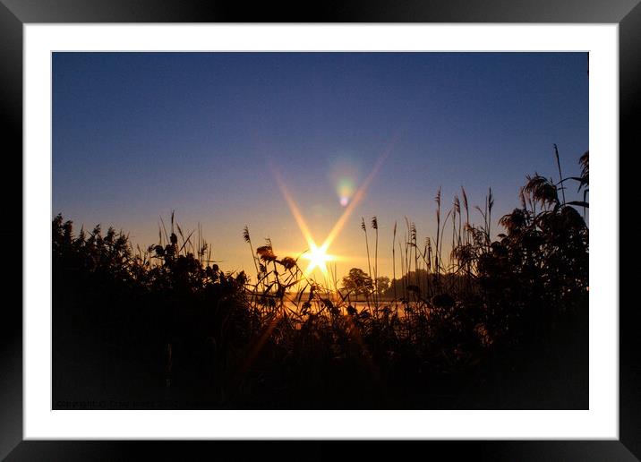 Morning sun over the horizon  Framed Mounted Print by Craig Weltz