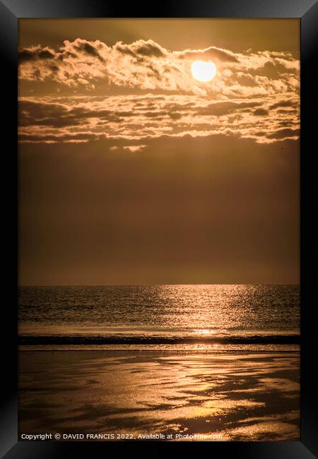 Radiant Dawn over Montrose Bay Framed Print by DAVID FRANCIS