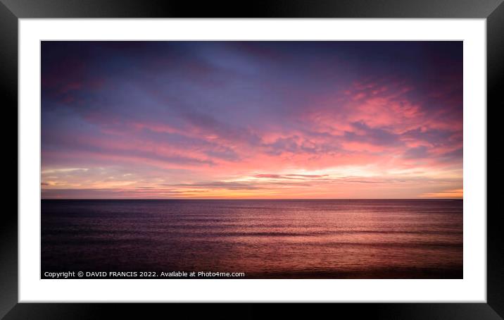Radiant Montrose Bay Sunrise Framed Mounted Print by DAVID FRANCIS