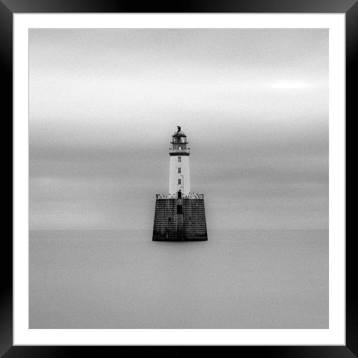 The Untamed Beauty of Rattray Head Lighthouse Framed Mounted Print by DAVID FRANCIS