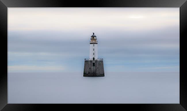 The Secluded Beauty of Rattray Head Lighthouse Framed Print by DAVID FRANCIS