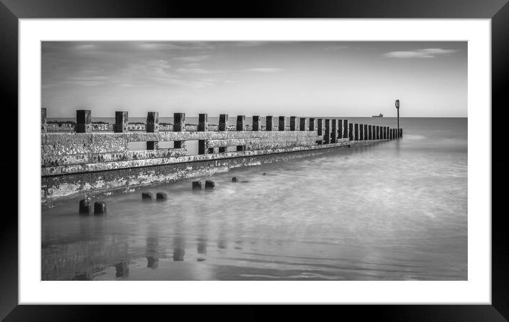 The Sentinel of Aberdeen Beach Framed Mounted Print by DAVID FRANCIS