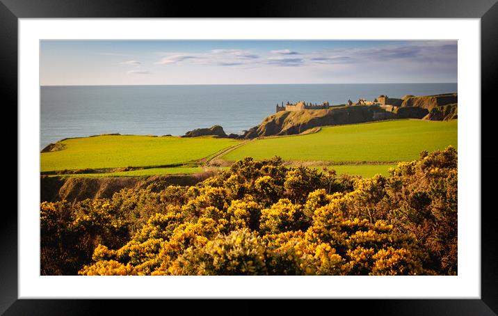 Majestic Fortress by the Seaside Framed Mounted Print by DAVID FRANCIS