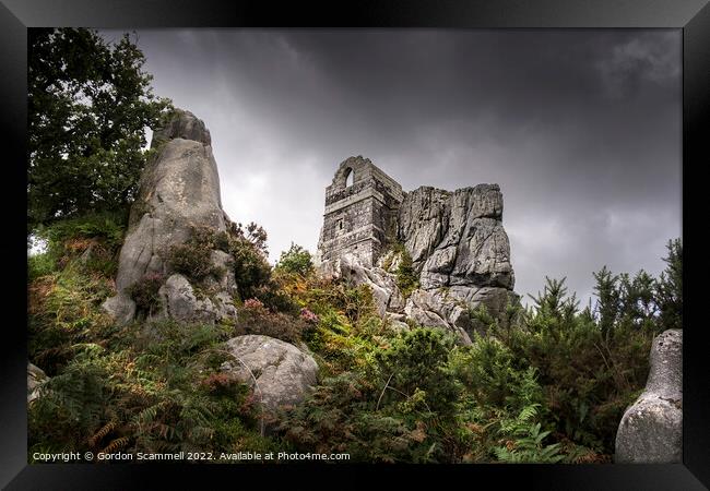 The atmospheric mysterious 15th century Roche Rock Framed Print by Gordon Scammell