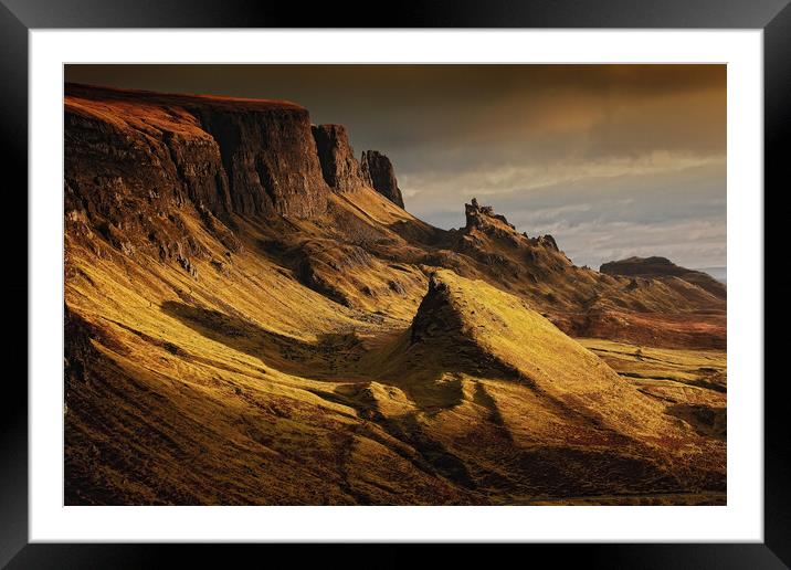 The Storr, Isle of Skye, Sunrise Framed Mounted Print by Elizabeth Hudson