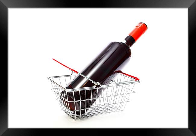 Shopping for Wine Framed Print by Drew Gardner