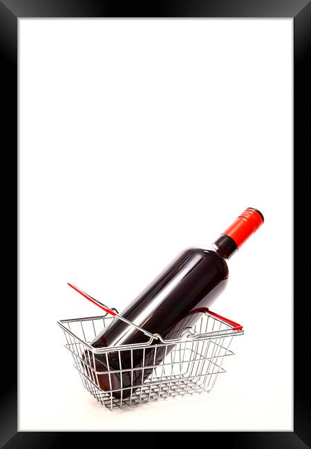 Shopping for Wine Framed Print by Drew Gardner