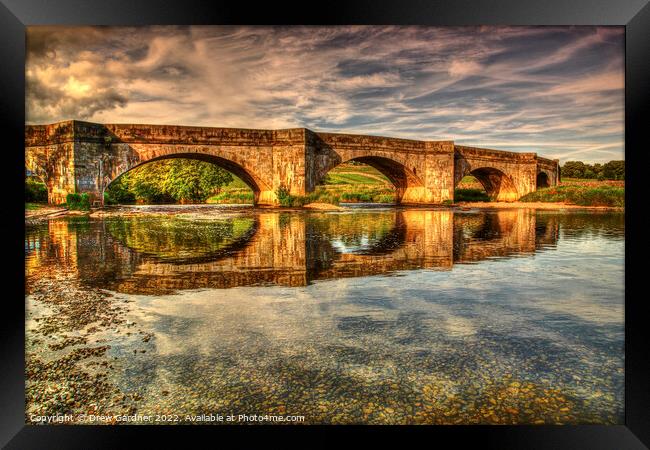 Burnsall Bridge Framed Print by Drew Gardner