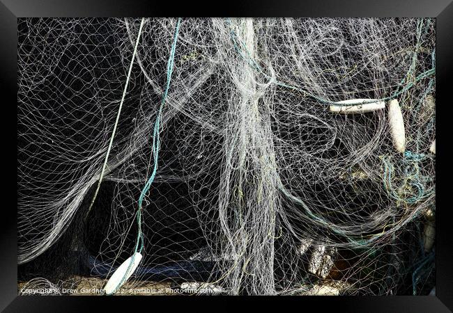 Fishing Nets Framed Print by Drew Gardner