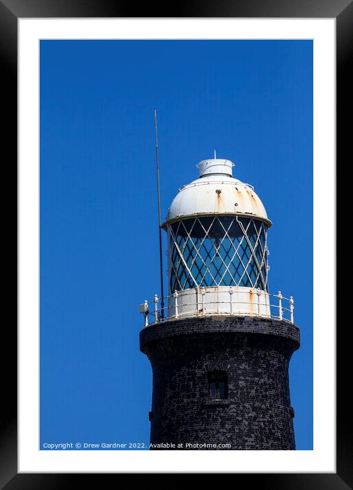 Spurn Point Lighthouse Framed Mounted Print by Drew Gardner
