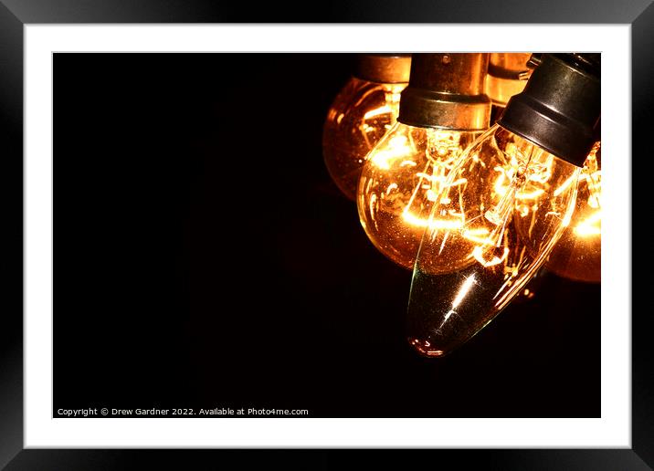 Electricity Framed Mounted Print by Drew Gardner