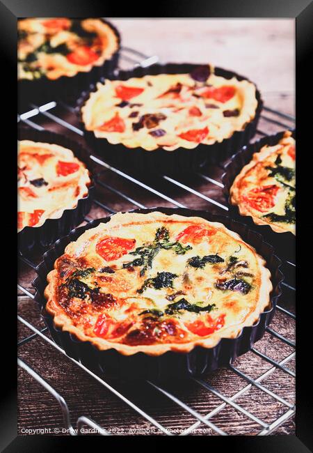 Home Cooked Quiche  Framed Print by Drew Gardner