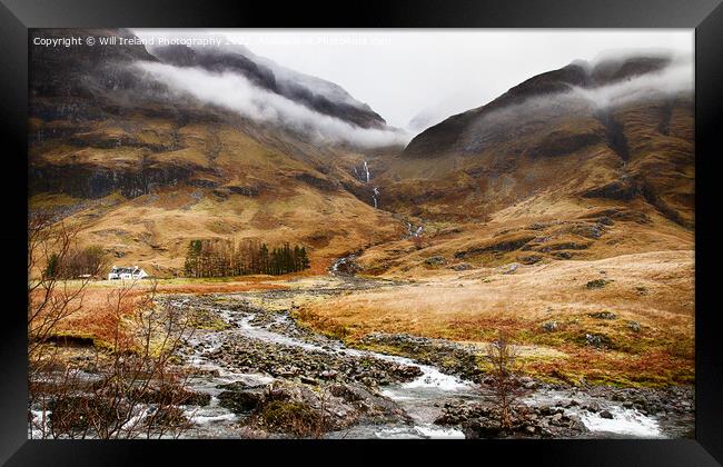 Achnambeithach Cottage, Glen Coe Framed Print by Will Ireland Photography