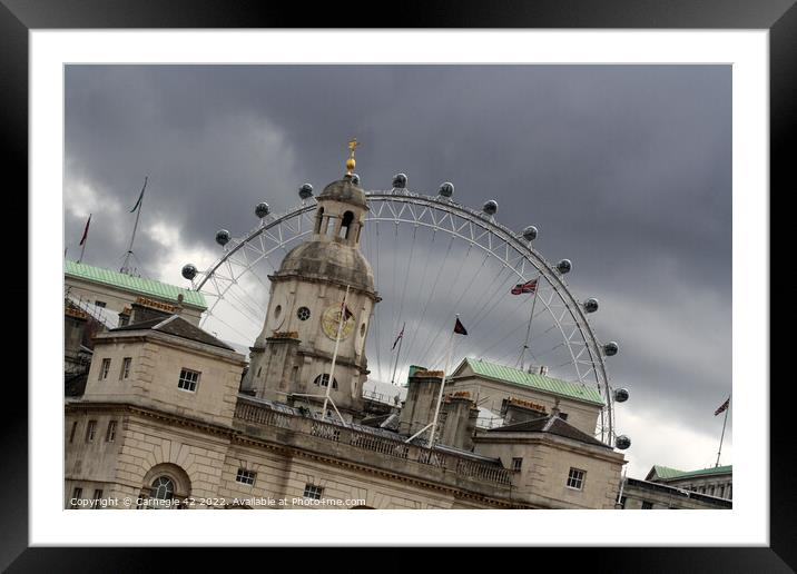 Panoramic Views of London's Iconic Sights Framed Mounted Print by Carnegie 42