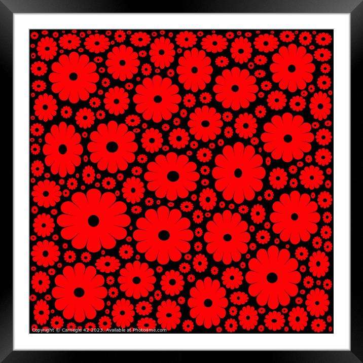 Immortalising Armistice Day in Poppies Framed Mounted Print by Carnegie 42