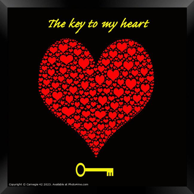 The Key to my heart  Framed Print by Carnegie 42