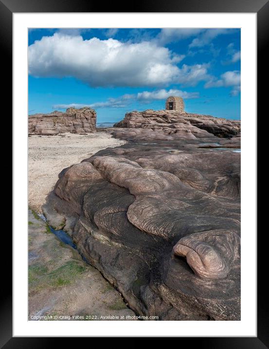 The powder house Seahouses Northumberland. Framed Mounted Print by Craig Yates