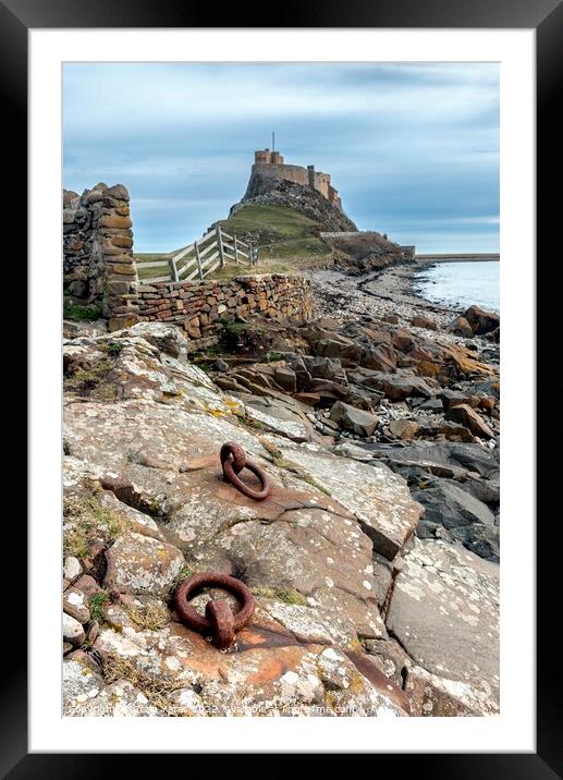 Lindisfarne Castle Holy island Northumberland UK Framed Mounted Print by Craig Yates