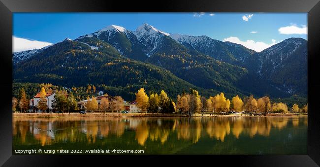 Wildsee Lake Seefeld Austria Framed Print by Craig Yates