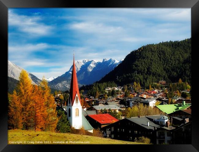 Seefeld in Tirol, Austria. Framed Print by Craig Yates