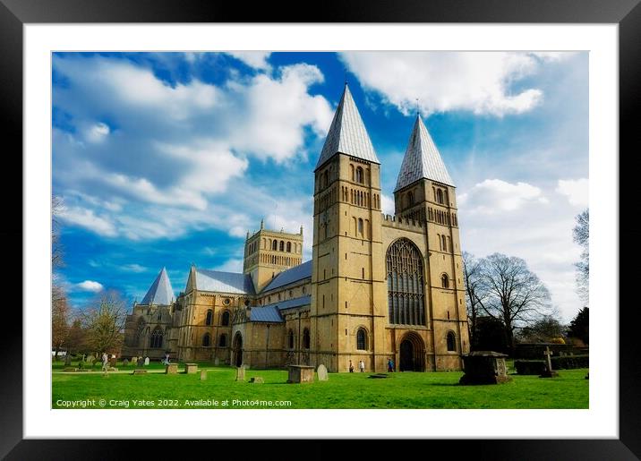 Southwell Minster Nottinghamshire. Framed Mounted Print by Craig Yates