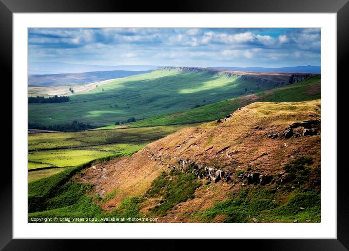 Peak District Landscape Framed Mounted Print by Craig Yates