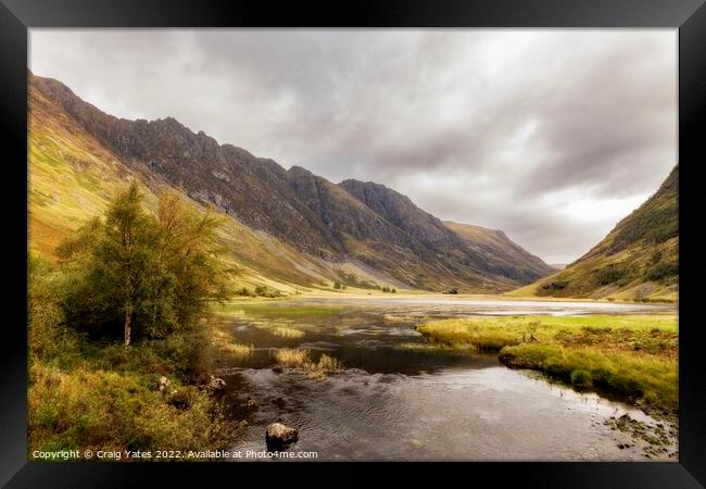 Loch Achtriochtan Glencoe Scotland Framed Print by Craig Yates