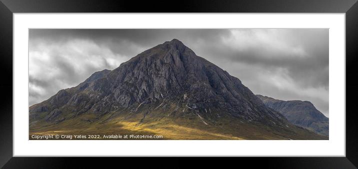 Buachaille Etive Mor Glencoe Scotland. Framed Mounted Print by Craig Yates