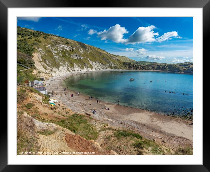 Lulworth Cove Dorset. Framed Mounted Print by Craig Yates