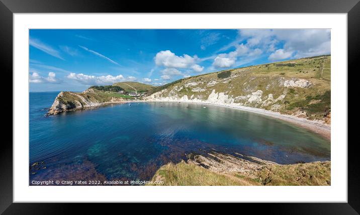 Lulworth Cove Dorset Framed Mounted Print by Craig Yates