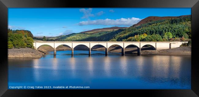 Ashopton Viaduct Ladybower Reservoir. Framed Print by Craig Yates