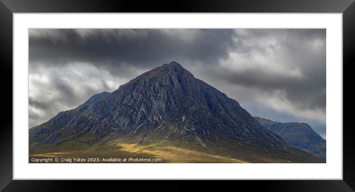 Buachaille Etive Mor Glencoe Scotland. Framed Mounted Print by Craig Yates