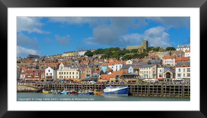 Scarborough Sunny Morning Framed Mounted Print by Craig Yates