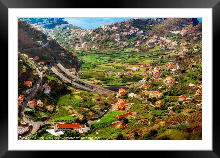 Madeira Island Landscape Portugal Framed Mounted Print by Craig Yates