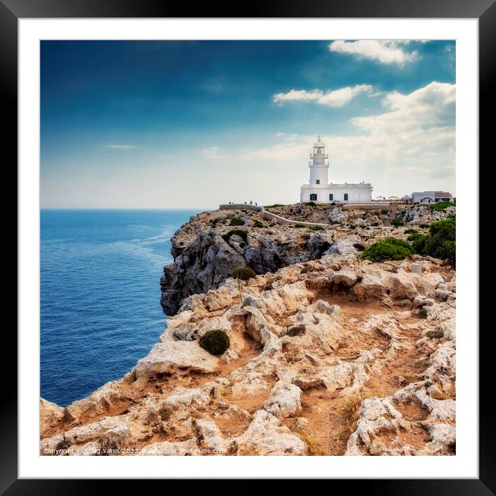 Cape Cavalleria Lighthouse Menorca Framed Mounted Print by Craig Yates