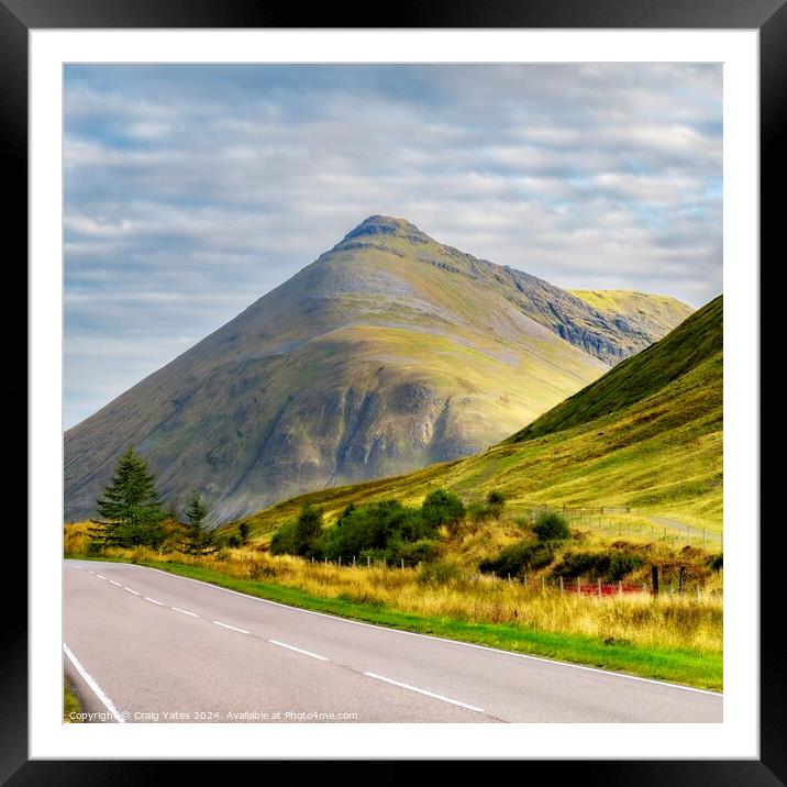 Beinn Dorain Scottish Highlands Framed Mounted Print by Craig Yates