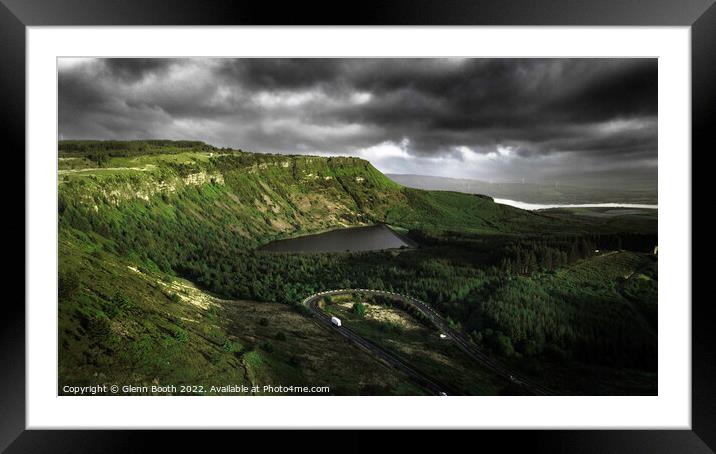 Rhigos Mountains Framed Mounted Print by Glenn Booth