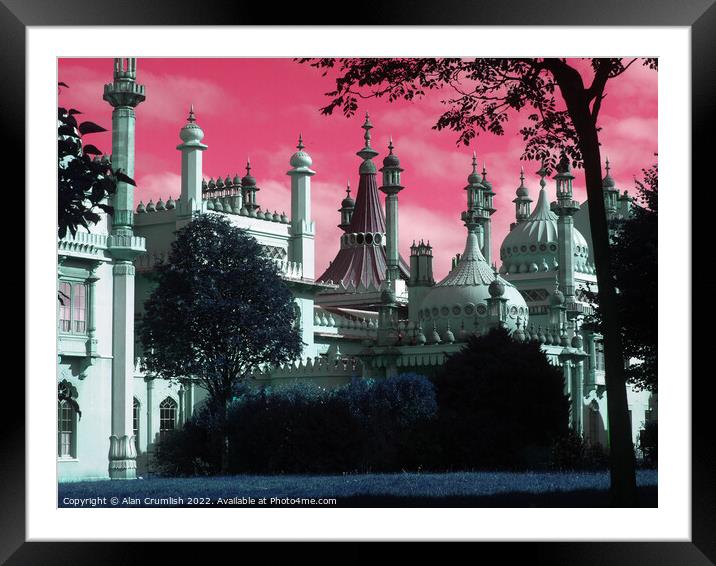 Brighton Pavilion surreal Framed Mounted Print by Alan Crumlish