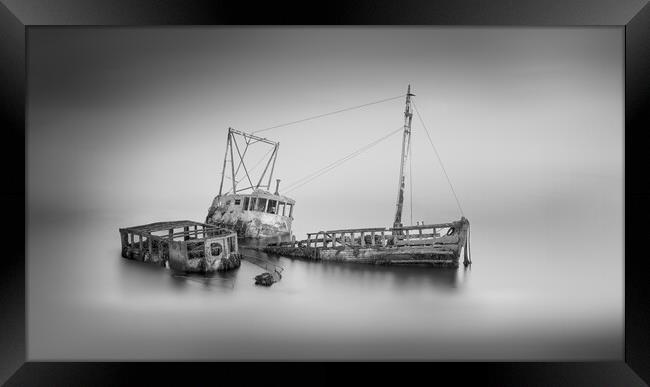 Dumbarton Fishing Wrecks Framed Print by Ivie McLardy