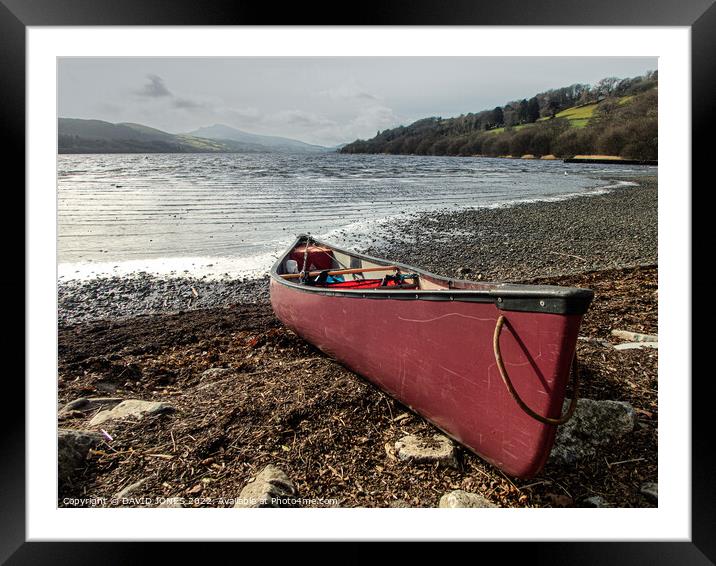End of the paddle Framed Mounted Print by DAVID JONES