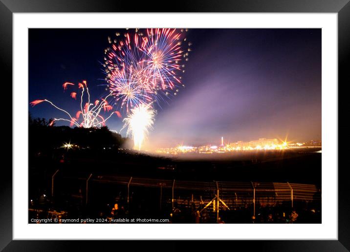 Fireworks Framed Mounted Print by Ray Putley