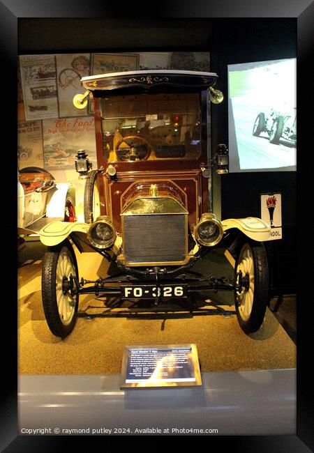 1914 Ford Model T Van at the Beaulieu Car Museum. Framed Print by Ray Putley