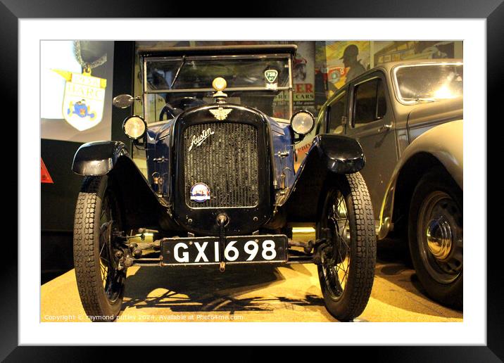 Austin Car at the Beaulieu Car Museum. Framed Mounted Print by Ray Putley