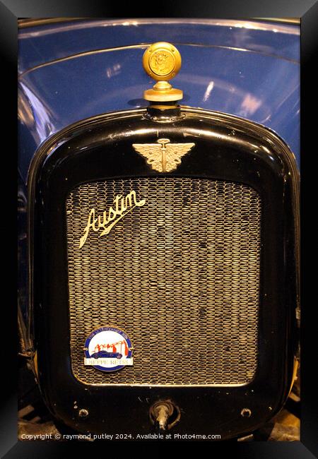 Austin Car at the Beaulieu Car Museum. Framed Print by Ray Putley